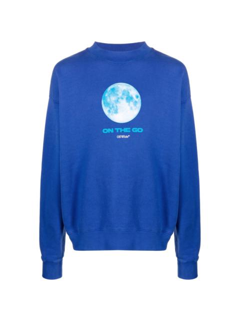 graphic-print organic-cotton sweatshirt