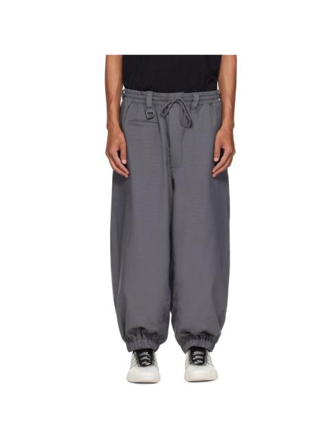 Y-3 Gray Sport Uniform Cuffed Trousers