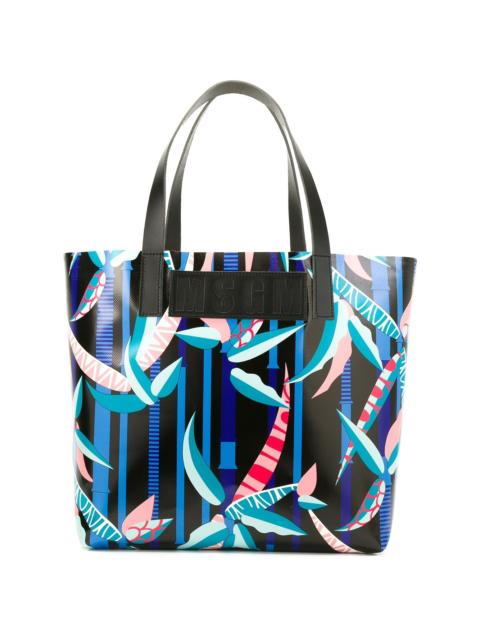 MSGM graphic print tote