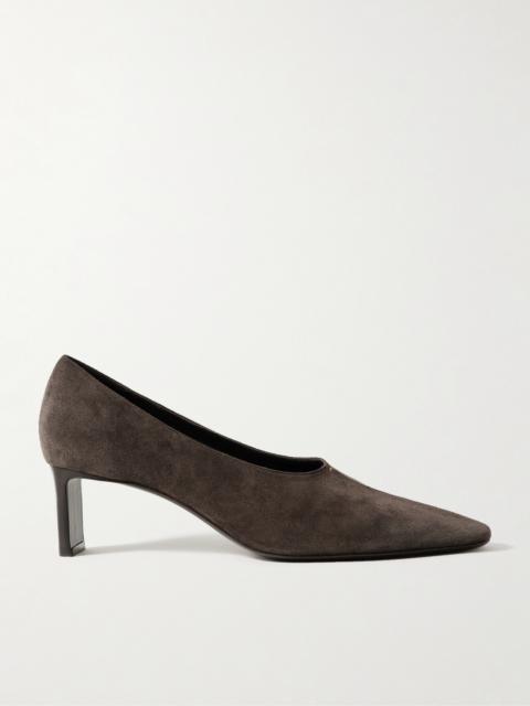 KHAITE Cecilia Suede Pumps