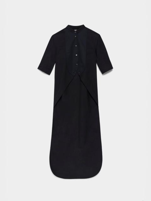 JW Anderson WOMENS TUXEDO BIB SHIRT IN BLACK