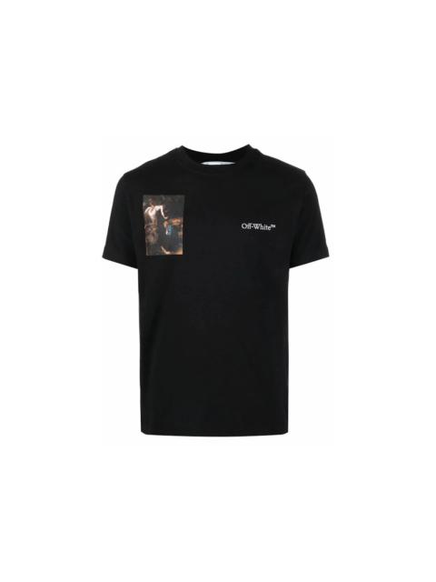 Off-White OFF-WHITE Caravaggio Lute Slim S/S T-Shirt Black