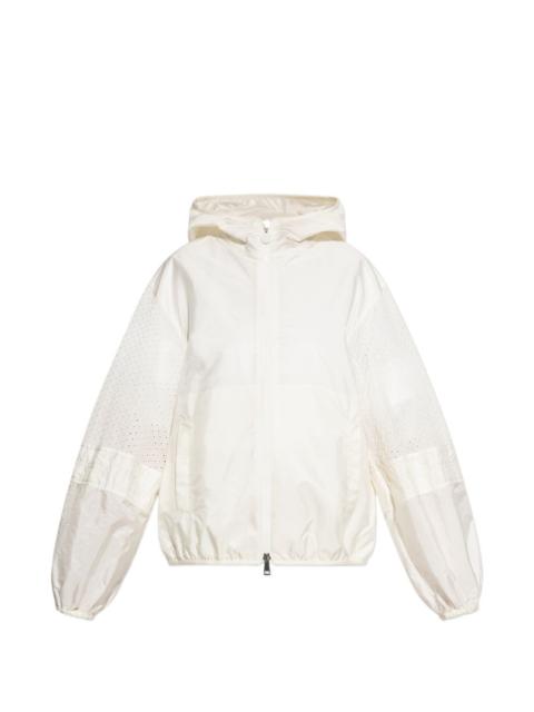 Moncler Perforated hooded jacket