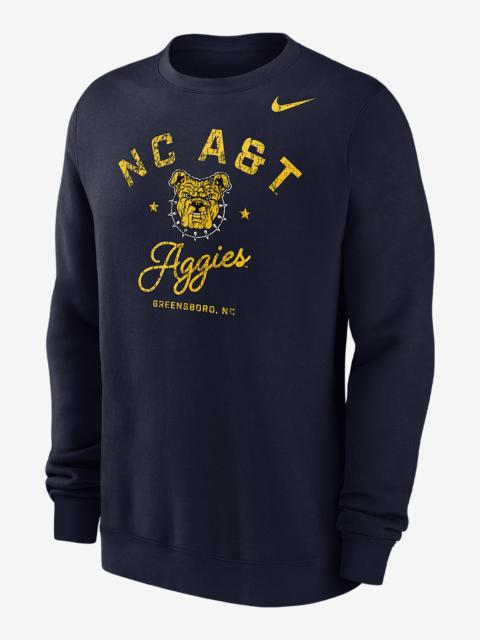 Nike Club Fleece College (North Carolina A&T University) Men’s Crew-Neck Sweatshirt