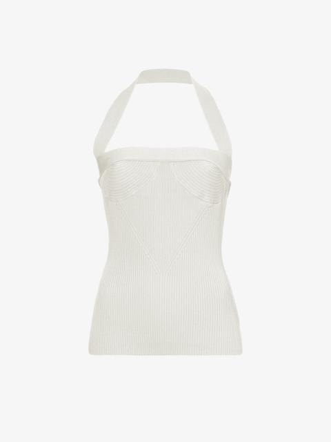 Clean Viscose Knit Halter Top