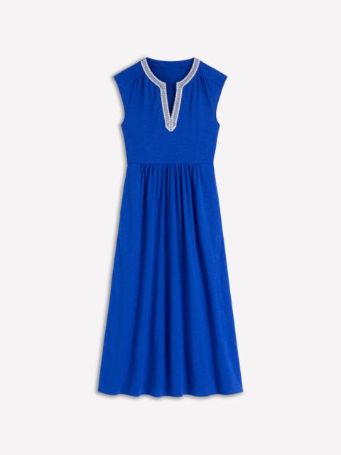 BODEN May Jersey Midi Dress-Bright Blue