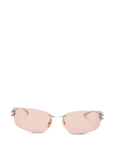 BALENCIAGA Balenciaga Gossip Rimless Logo Sunglasses