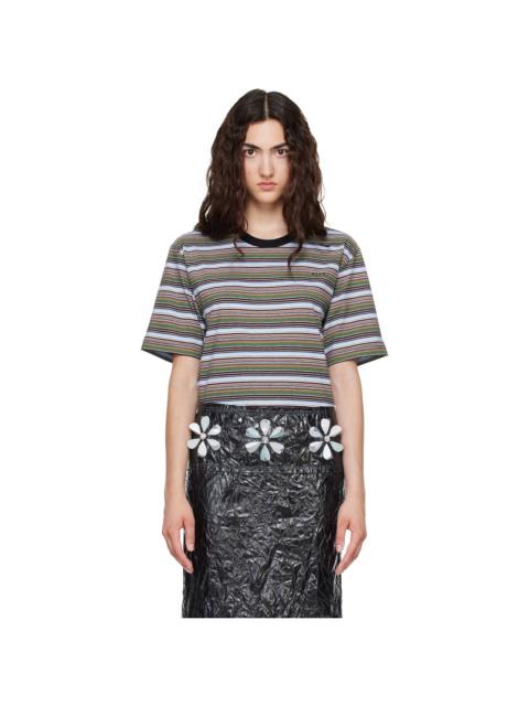 Marni Multicolor Striped Cotton T-shirt