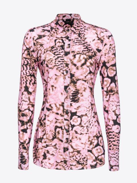 JERSEY SHIRT WITH SCANNER CORAL PRINT