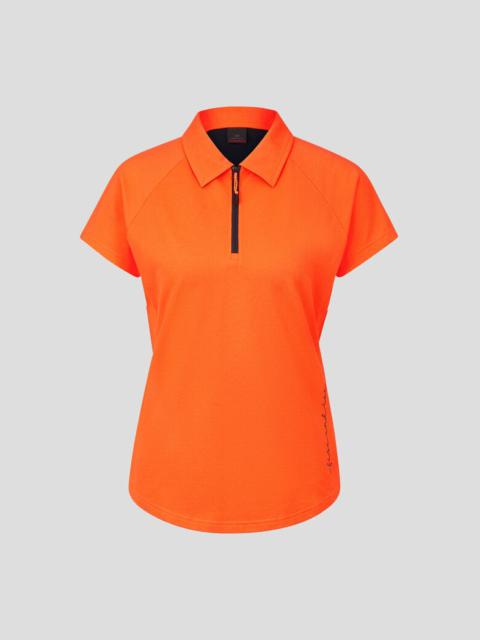 BOGNER Carmela Functional polo shirt in Orange/Black