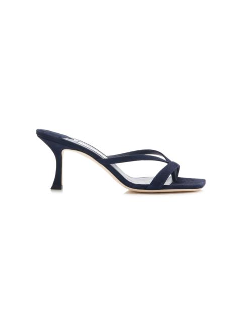 JIMMY CHOO Exclusive Malie Suede Sandals navy