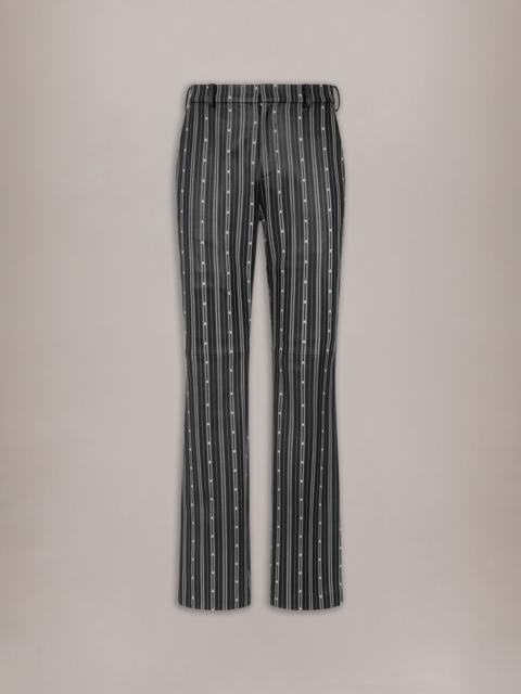 AMIRI STRIPED LEATHER TROUSER