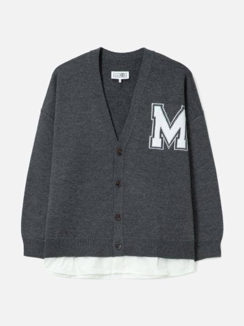 MM6 Maison Margiela TWO-IN-ONE KNIT CARDIGAN