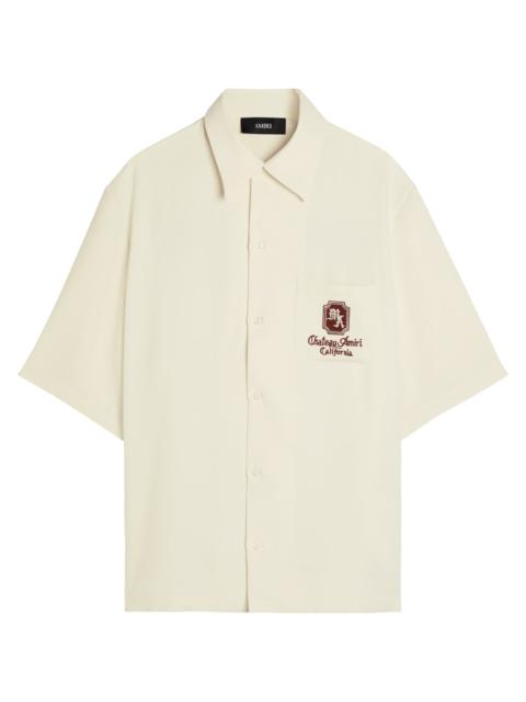 AMIRI Amiri Chateau Embroidered Satin-twill Shirt