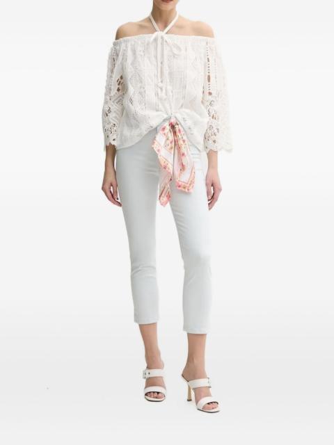 GUESS USA floral-print denim jeans