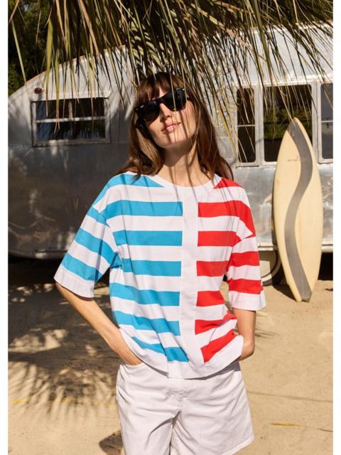 SAINT JAMES ESTELLE Graphic Striped T-Shirt