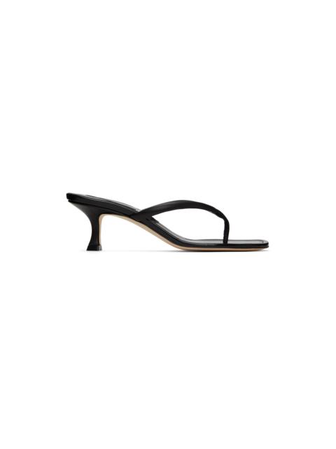 Manolo Blahnik Black Paterno Heeled Sandals