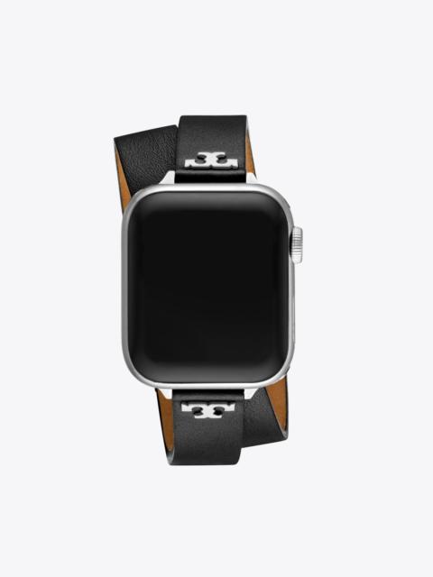 TORY BURCH T Double Wrap Band for Apple Watch®