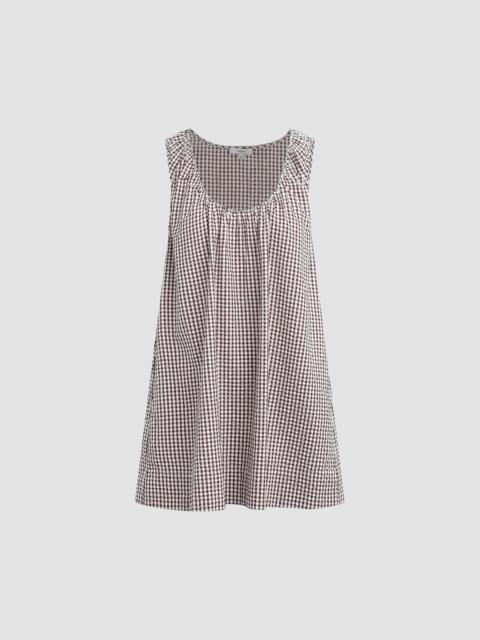 Joe's Jeans Women's Ana Gingham Cotton-Blend Shift Minidress - Macchiato Gingham