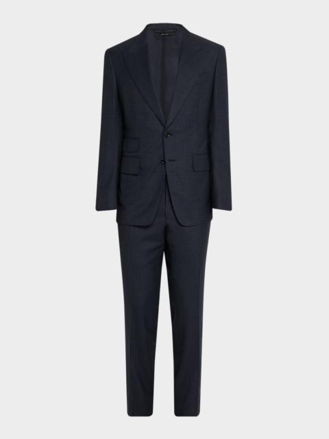 TOM FORD Men's Shelton Tiny Houndstooth Suit