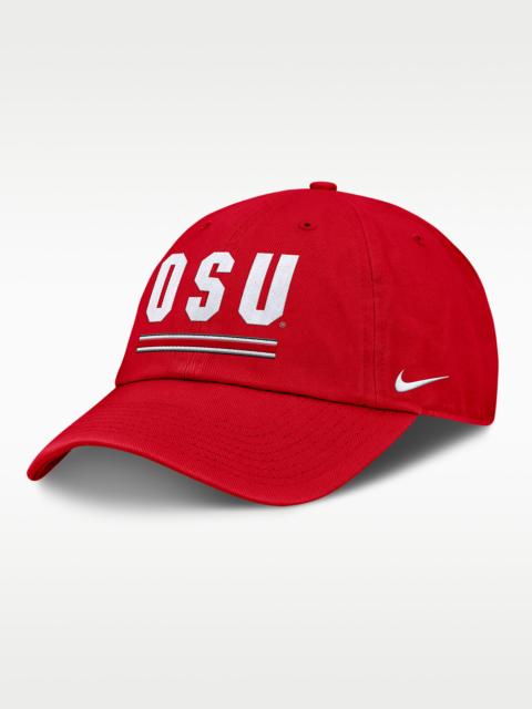 Nike Ohio State Primetime Campus Club Men's Nike College Adjustable Hat