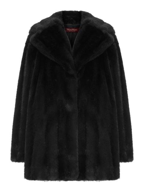 Max Mara Studio ECO FUR COAT WITH REVERS COLLAR