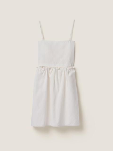 Miu Miu Slubbed poplin dress