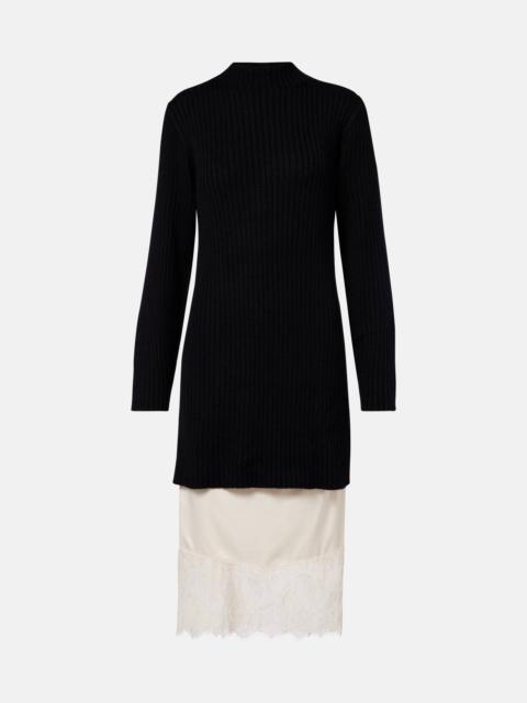 STAUD Willow wool-blend sweater dress