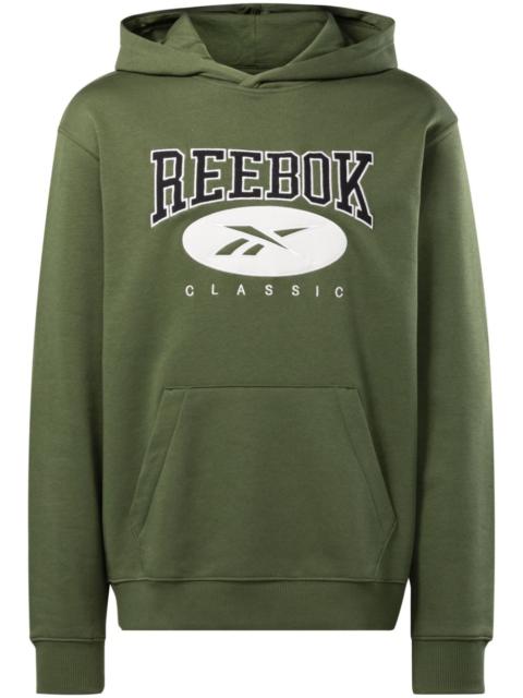 Reebok Varsity logo-embroidered hoodie