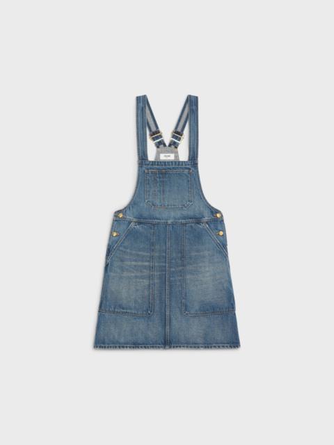 CELINE OVERALLS DRESS IN UNION WASH DENIM