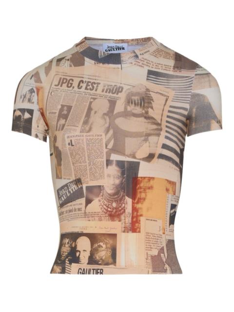 Jean Paul Gaultier journal-print T-shirt