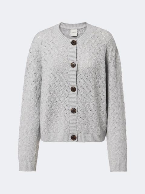 VARLEY Hossler pointelle cotton-blend cardigan