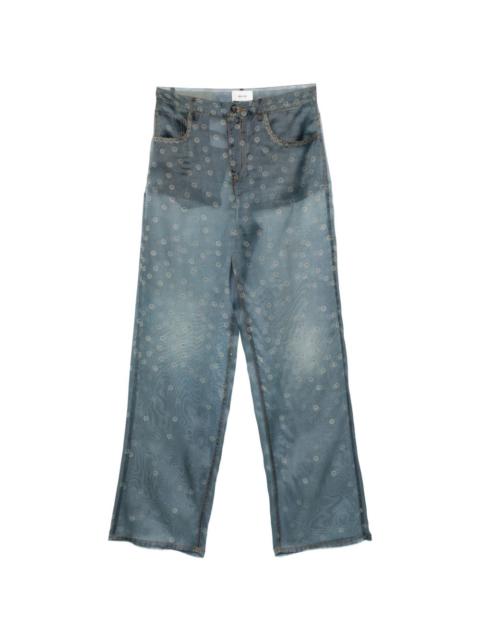 HAIKURE patterned bonnie denim