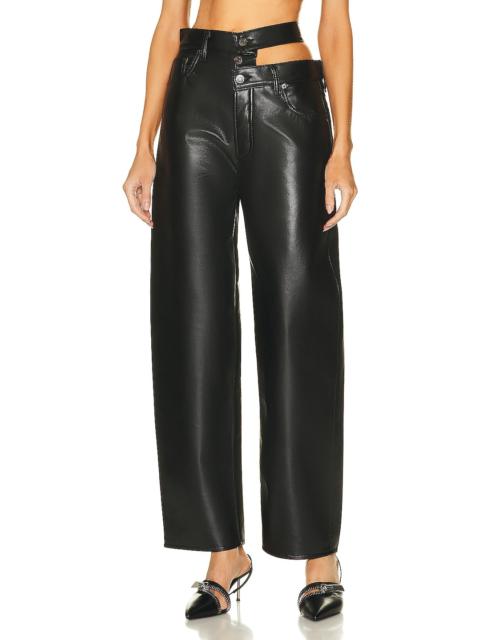 AGOLDE Recycled Leather Broken Waistband