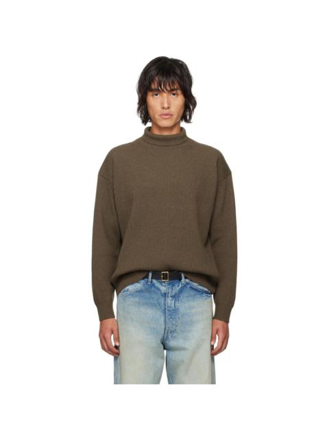 トップス AURALEE SUPER FINE WOOL RIB KNIT TURTLE Auralee Super Fine Wool Rib Knit Turtle Black | HAVEN