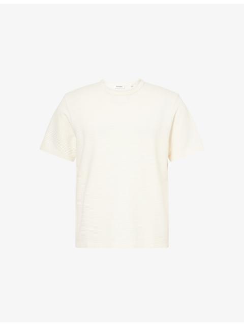 FRAME Jacquard Stripe Cotton T-Shirt