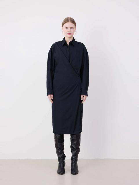 Lemaire STRAIGHT COLLAR TWISTED DRESS