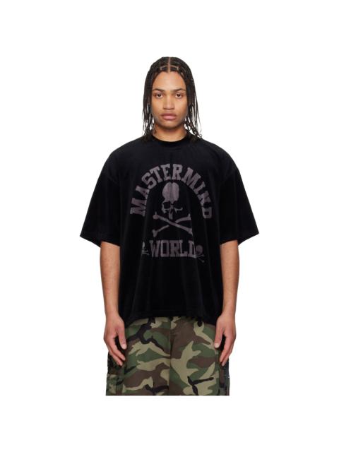 MASTERMIND WORLD Black Velour T-shirt
