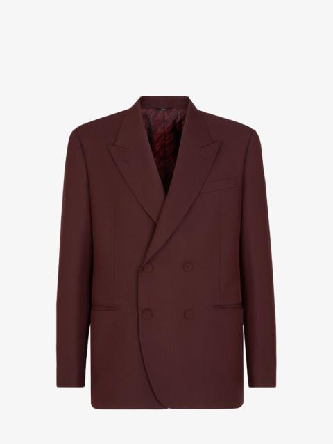FENDI Burgundy wool blazer
