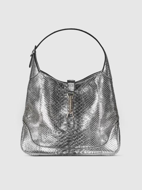 GUCCI Gucci Jackie Giorno python large shoulder bag
