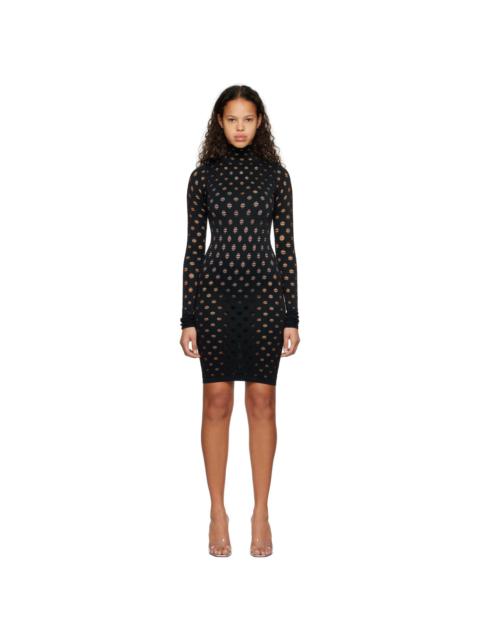 MAISIE WILEN Black Perforated Minidress