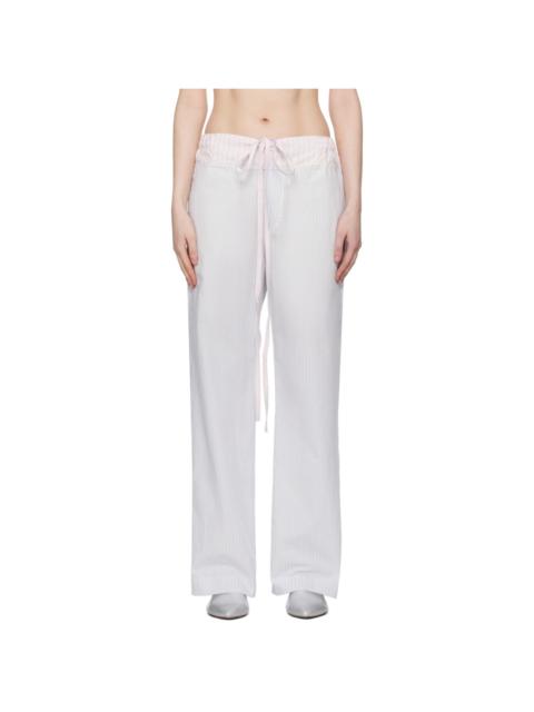 EDWARD CUMING Blue Patchwork Trousers