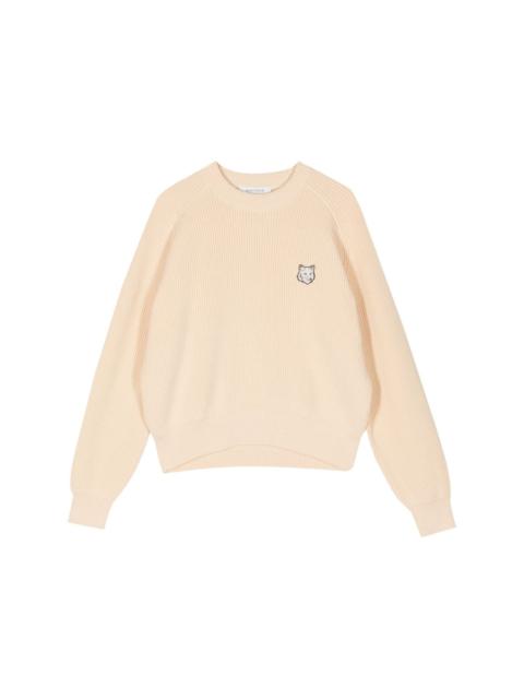 Maison Kitsuné Bold Fox-appliqué jumper