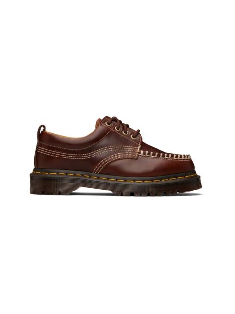 Dr. Martens Brown Lowell Leather Moc Toe Derbys