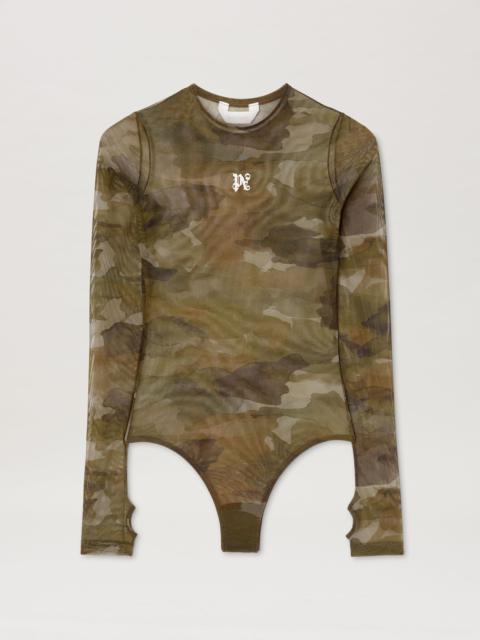 Palm Angels Camo Tulle Bodysuits
