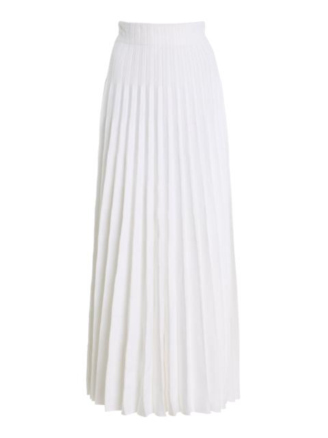 Balmain High-Rise Glittered Compact-Knit Skirt