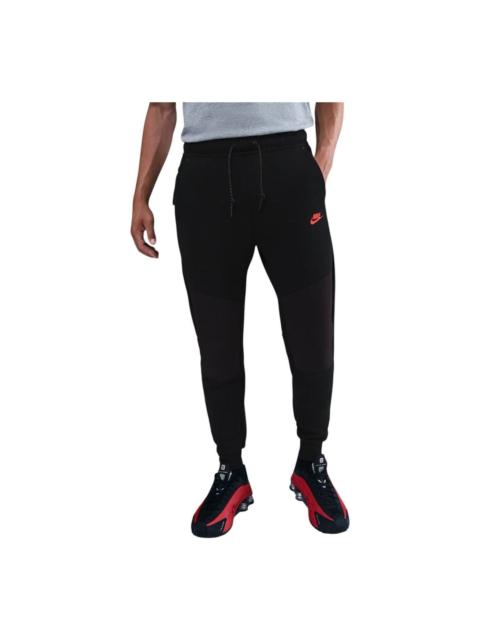 Nike Nike Tech Fleece Joggers 'Black Bright Crimson' IH4303-010