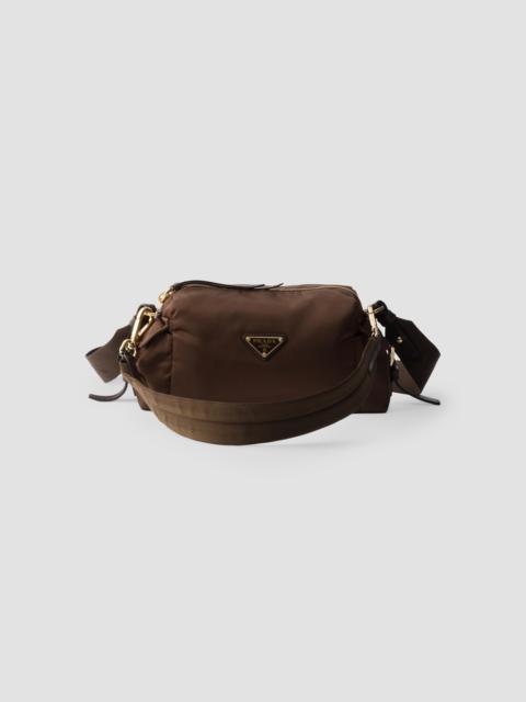 Prada Women's Explore Small Re-Nylon and Leather Shoulder Bag - Dark Brown