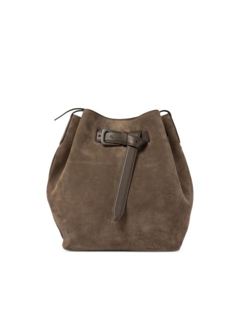 buckled shoulder bag