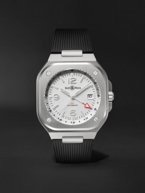 Bell & Ross BR 05 Automatic GMT Stainless Steel Watch, Ref. BR05G-SI-ST/SRB BU23NOV White